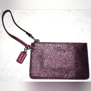 Coach Glitter Wristlet
